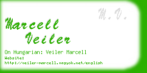 marcell veiler business card